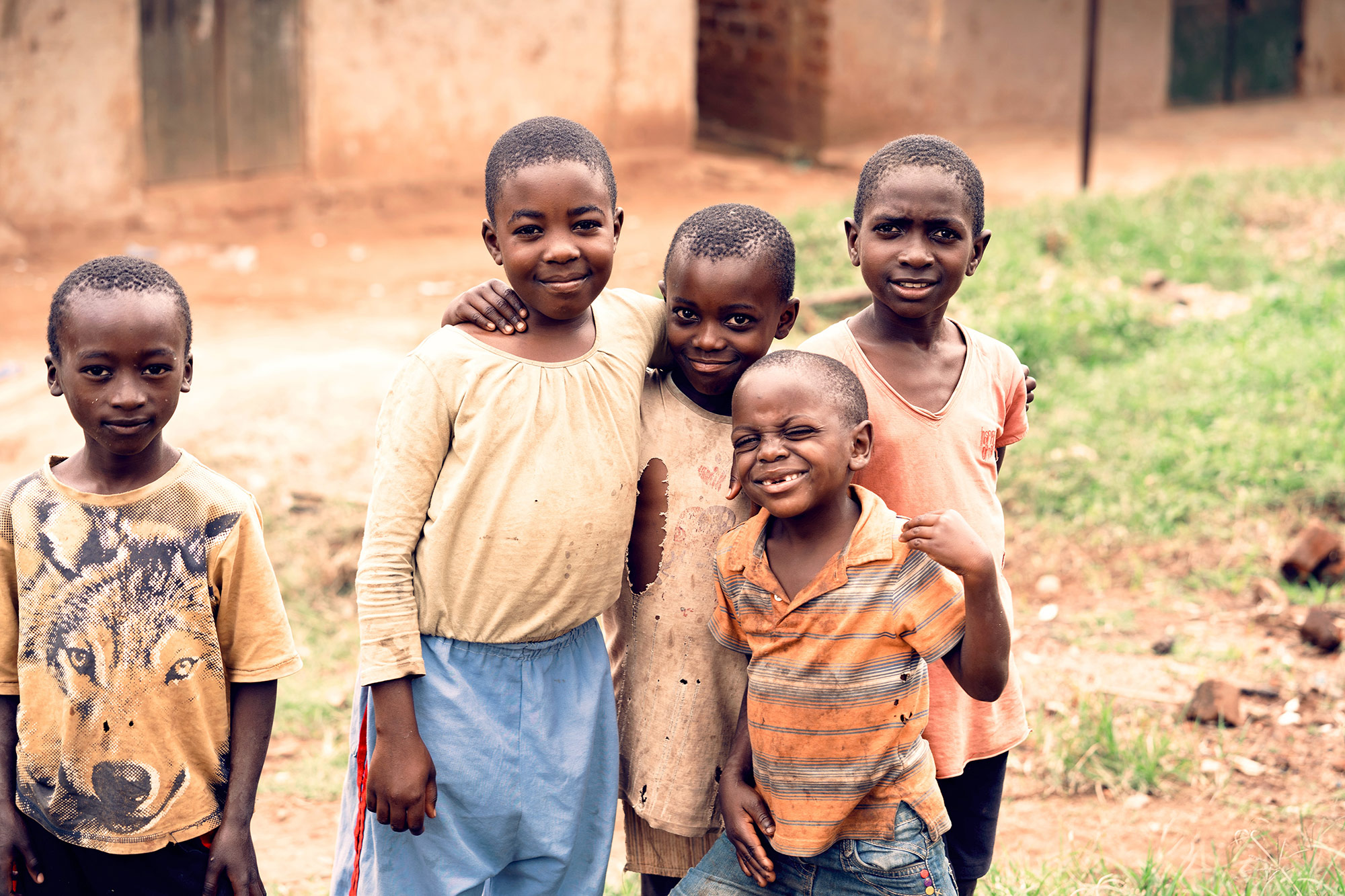 Children together at a community outreach